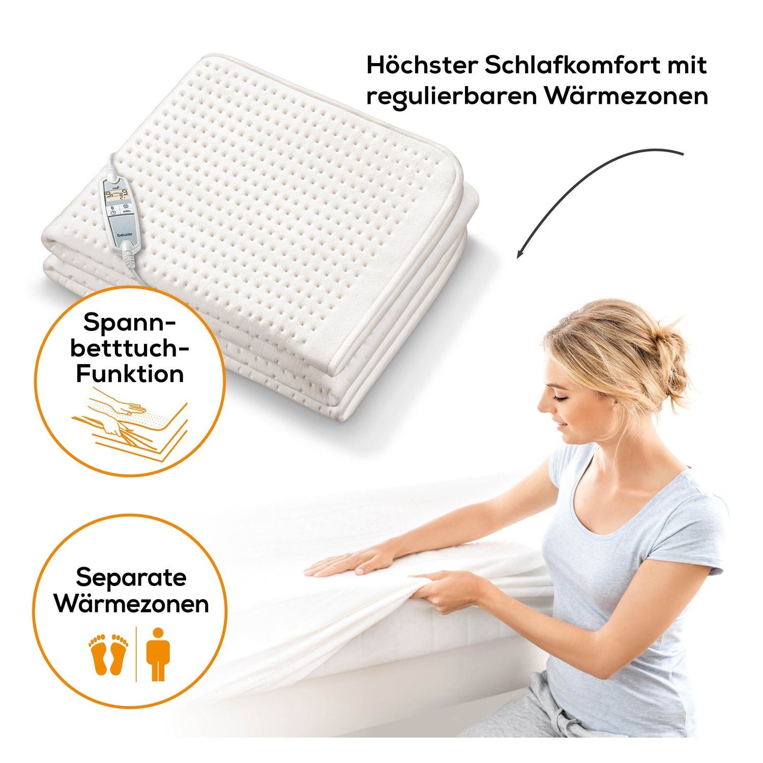 BEURER Wärmeunterbett Beurer Spann-Wärmeunterbett UB 100 Cosy