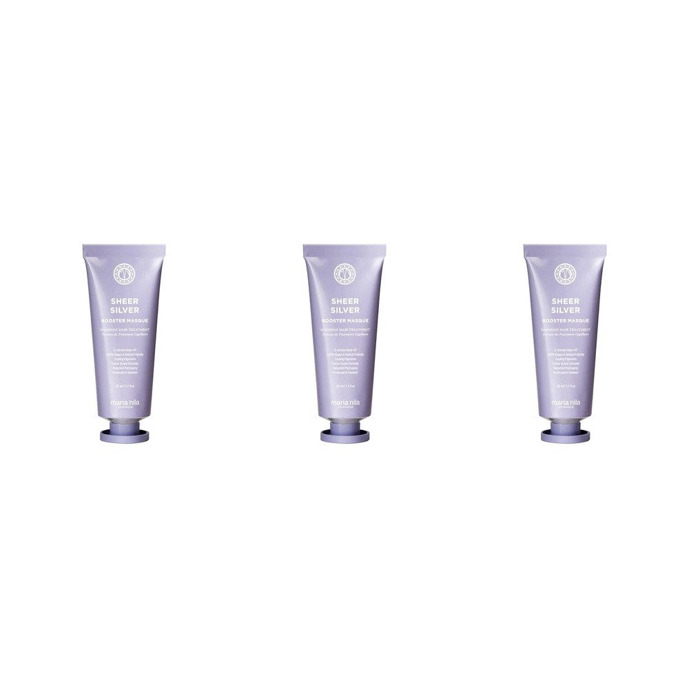 Maria Nila Haarmaske Sheer Silver Booster Masque 3x 50ml = 150ml
