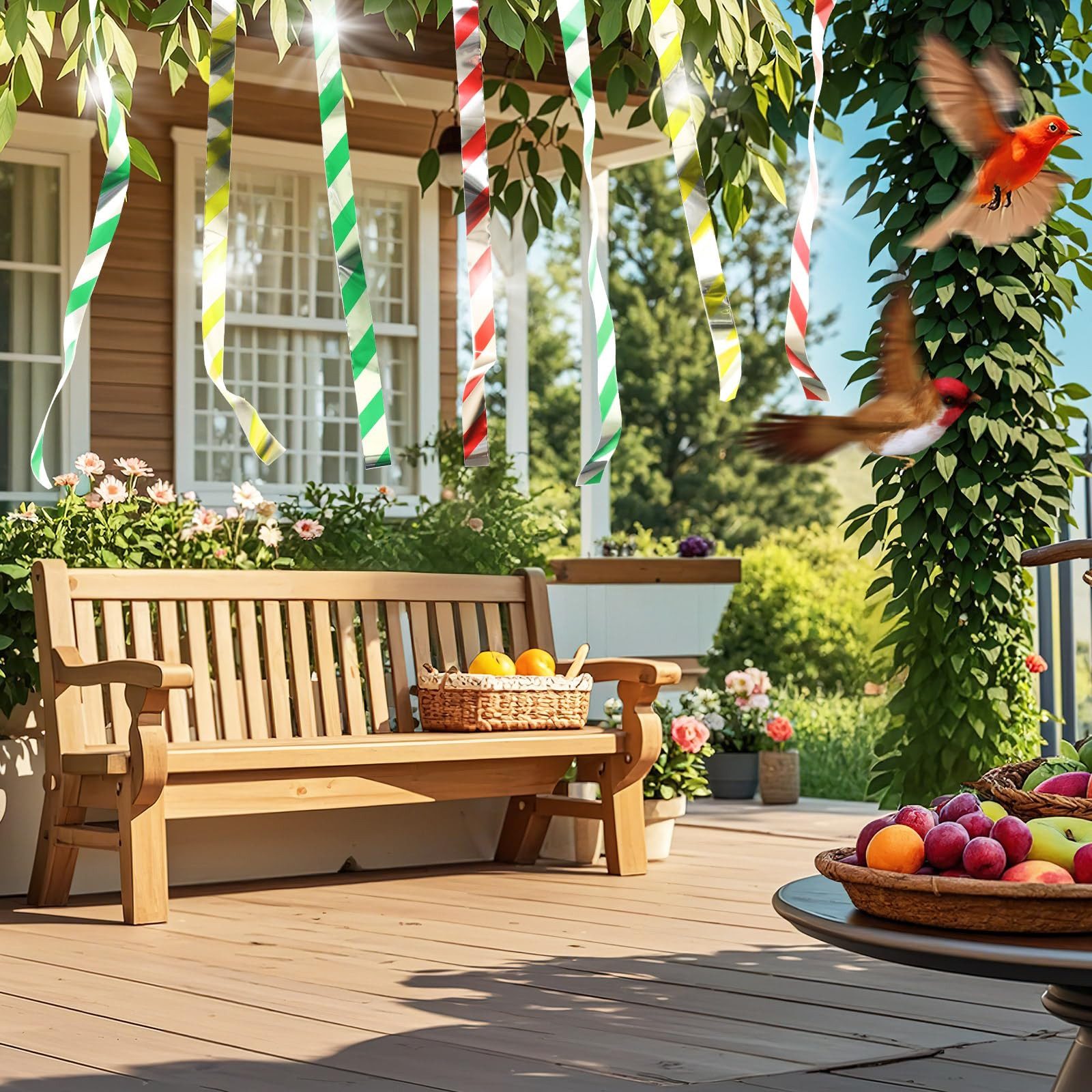 Coonoor Vogelabwehr-Windspiel Reflektierendes Vogelabwehrband – Vogel-Schre günstig online kaufen