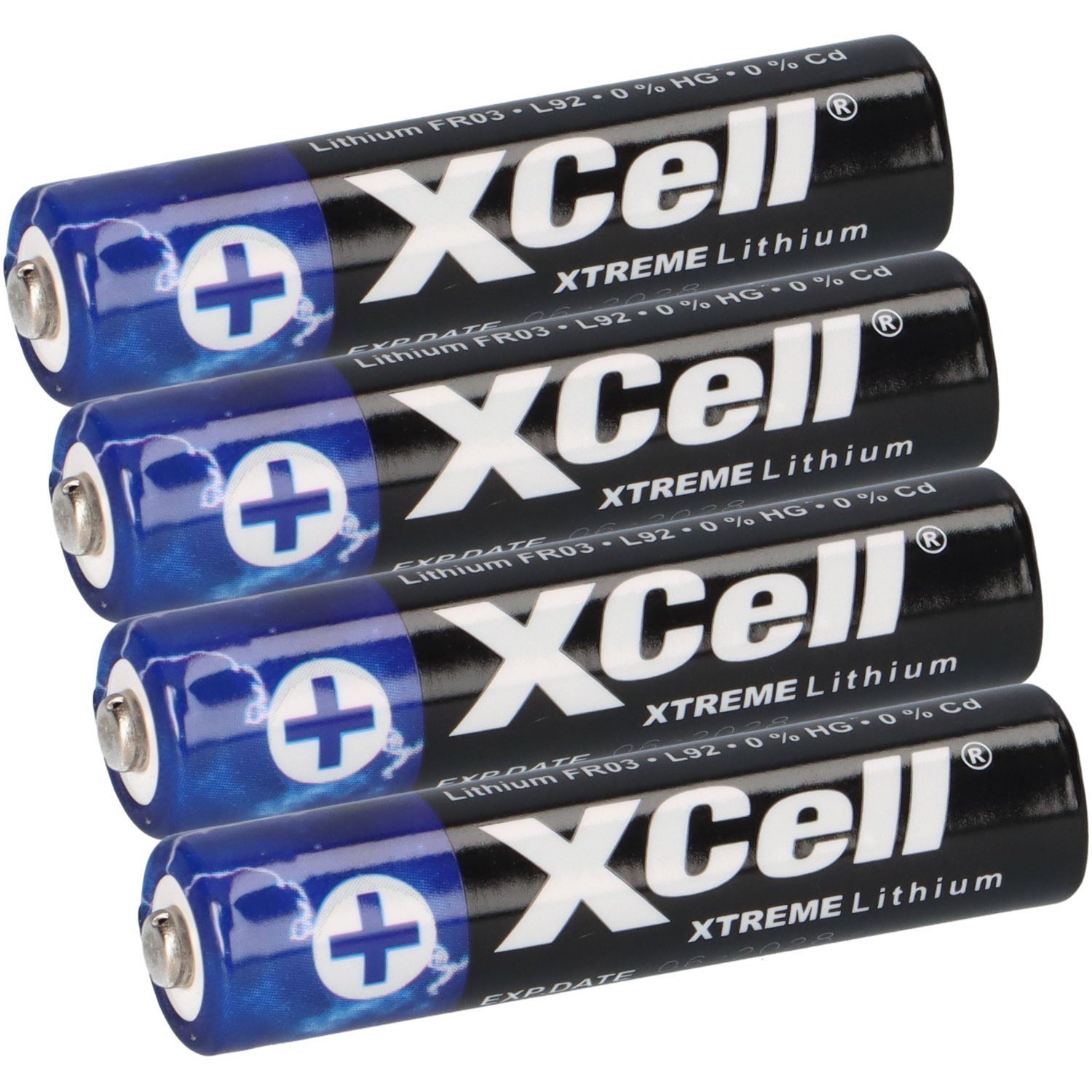 XCell XTREME Lithium Batterie AAA Micro FR03 L92 XCell 4er Blister Batterie