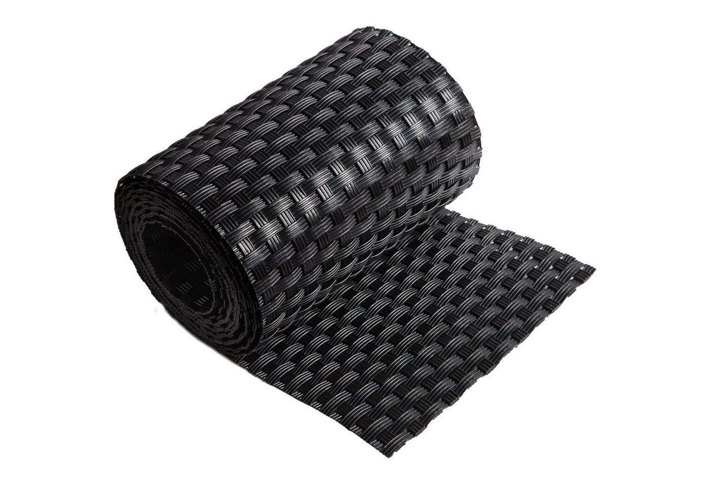 Thumbnail - ECI Tools Sichtschutzstreifen Poly-Rattan Sichtschutzstreifen für Doppelstabzaun, (Rolle, 1-St), 19x255 cm
