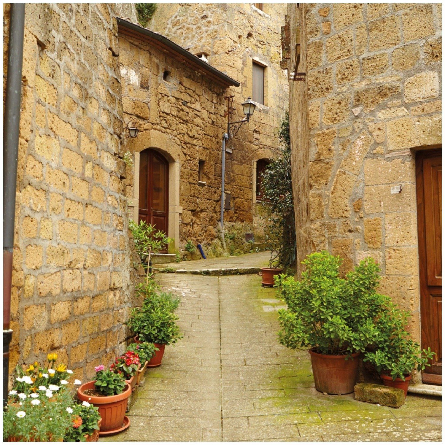 Weg Wallario - Toskana Italien Memoboard in durch Altstadt die