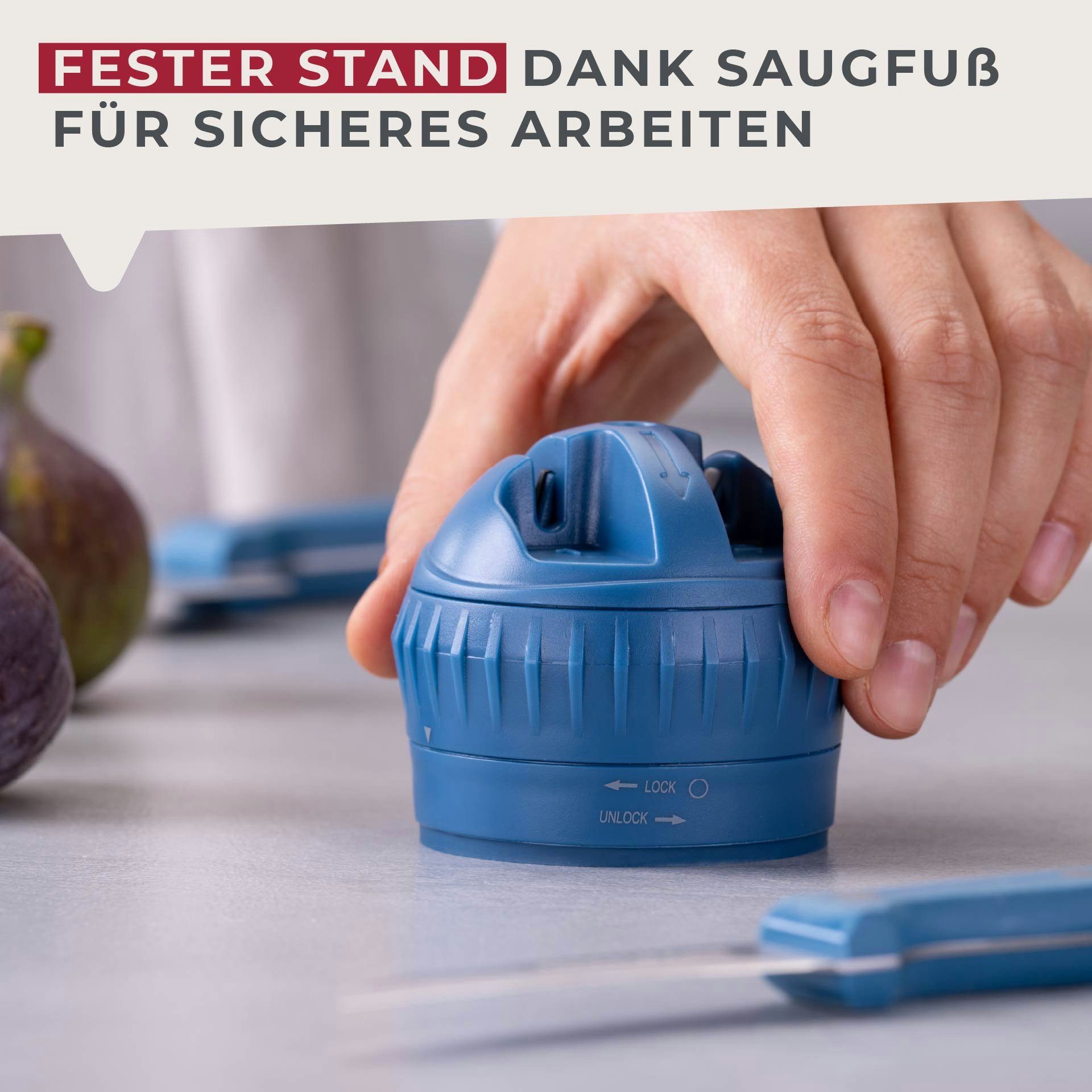 FACKELMANN Messerschärfer Messerschärfer, Messerschleifer, Schärfgerät, Klingenschärfer