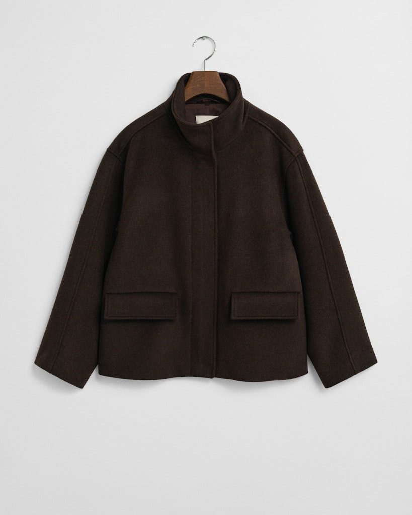 Gant Outdoorjacke SHORT WOOL JACKET WITH ZIP