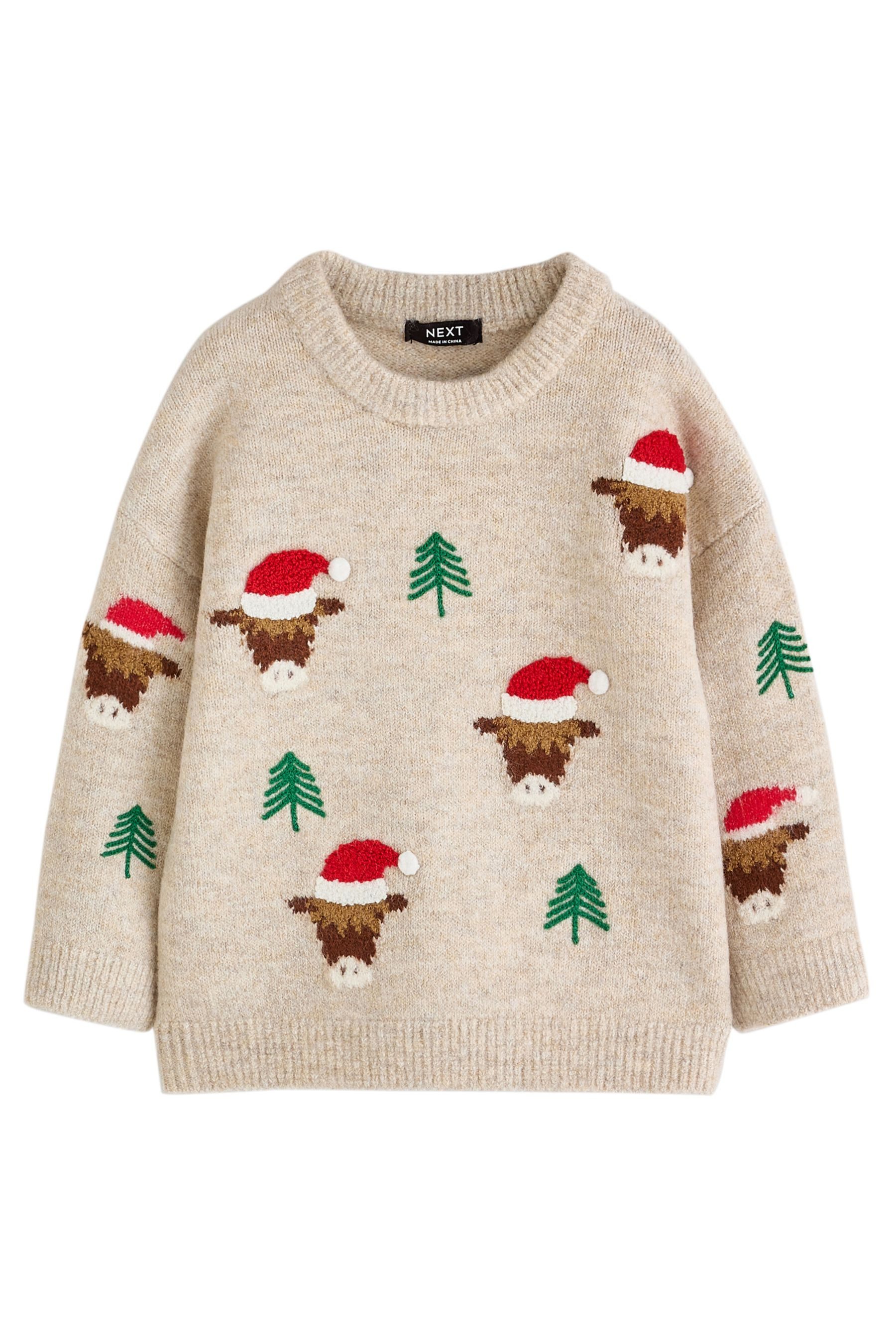 Next Rundhalspullover Weihnachtspullover mit Rundhalsausschnitt (1-tlg)