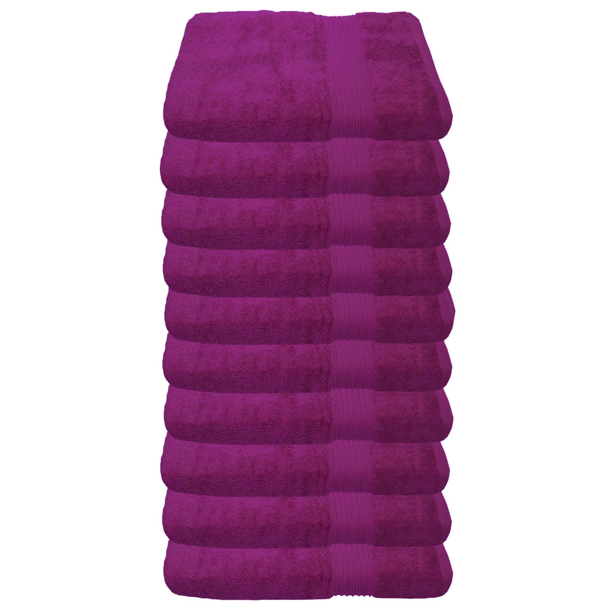 Julie Julsen Gästehandtücher 10-Gästehandtücher-Fuchsia-Gästetuch 30 x 50 c günstig online kaufen