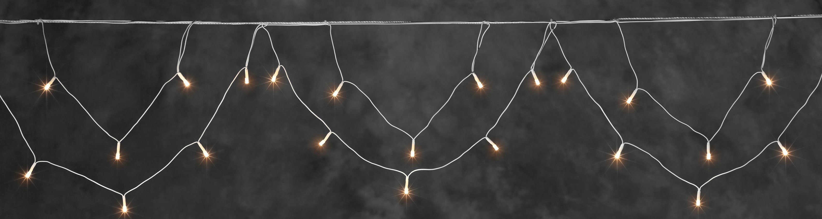 KONSTSMIDE LED-Lichtervorhang Weihnachtsdeko aussen, LED Dachrinnenlichterk günstig online kaufen