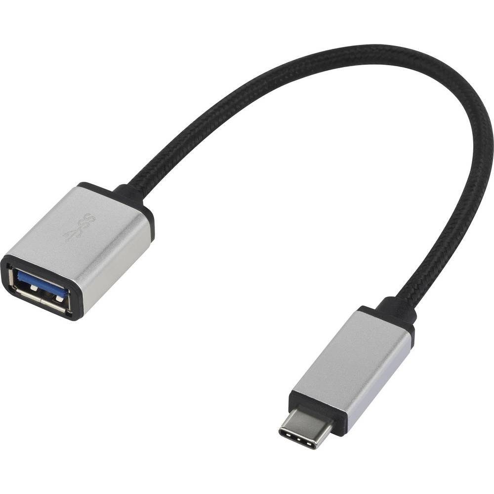 USB 3.1 (Gen 1) Anschlusskabel A/USB-C™ 0.15 m USB-Adapter