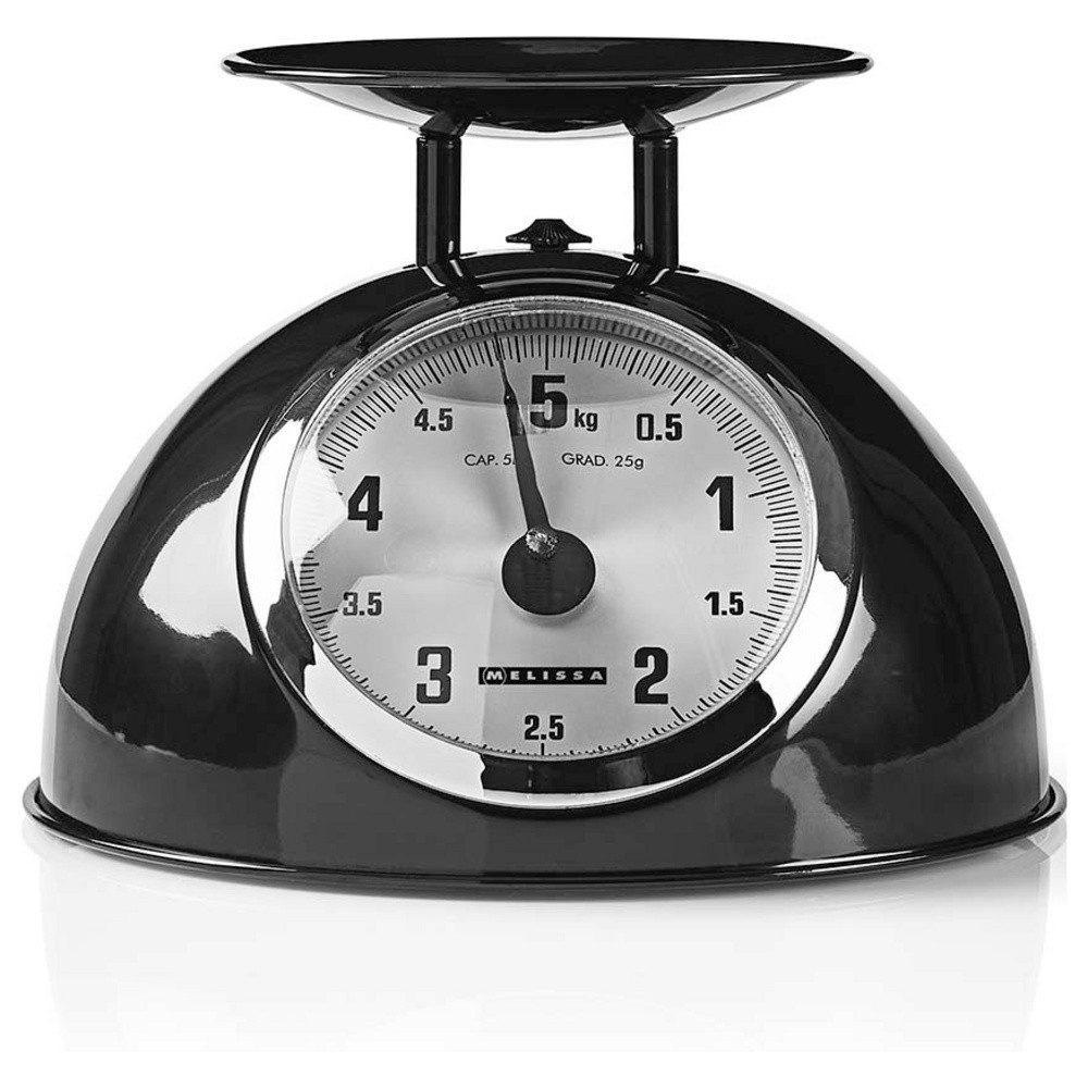 MELISSA Küchenwaage Melissa 16310238 Küchenwaage analog Wägebereich (max)=5 kg Schwarz
