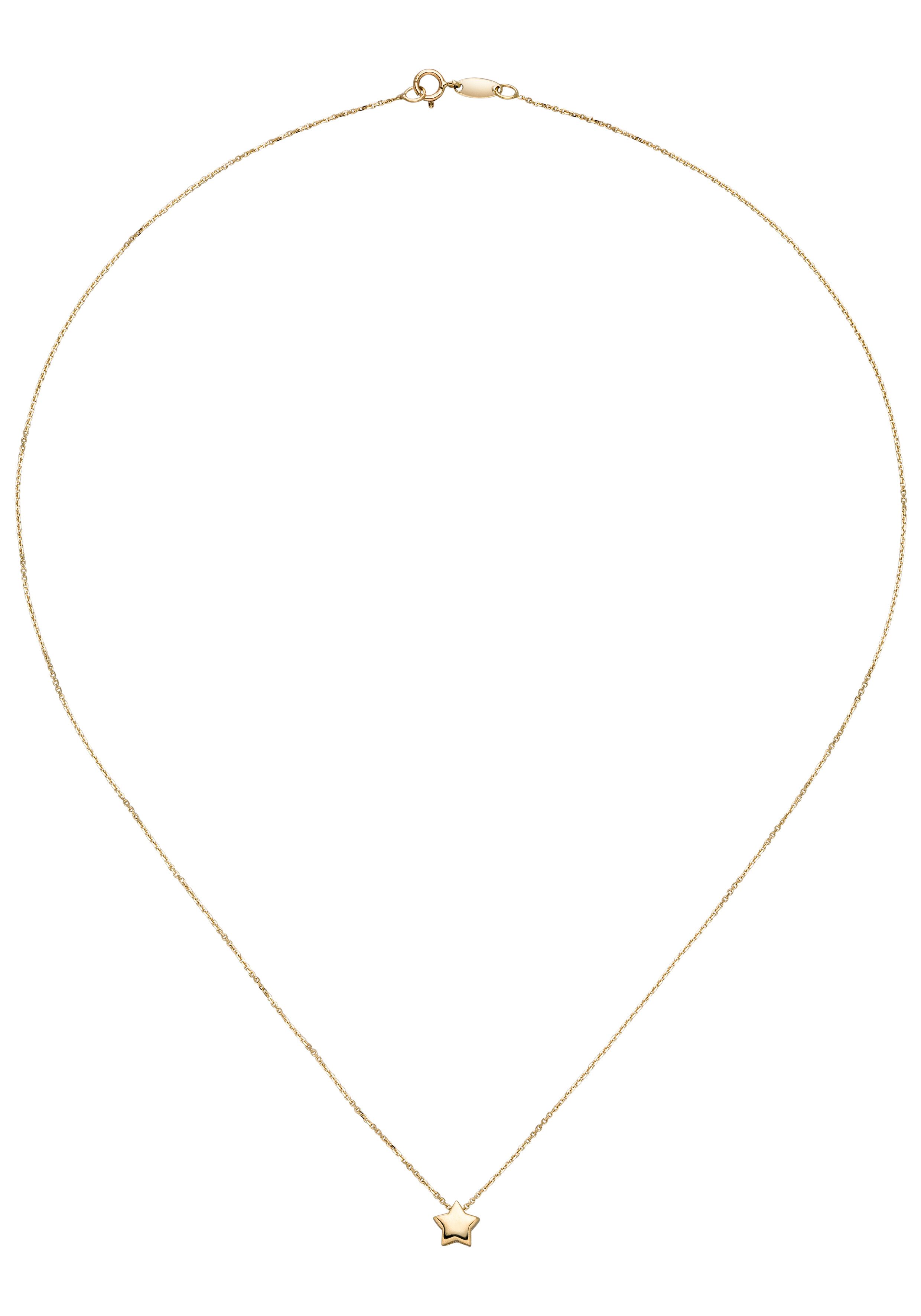 JOBO Kette mit Anhänger Stern, 375 Gold...