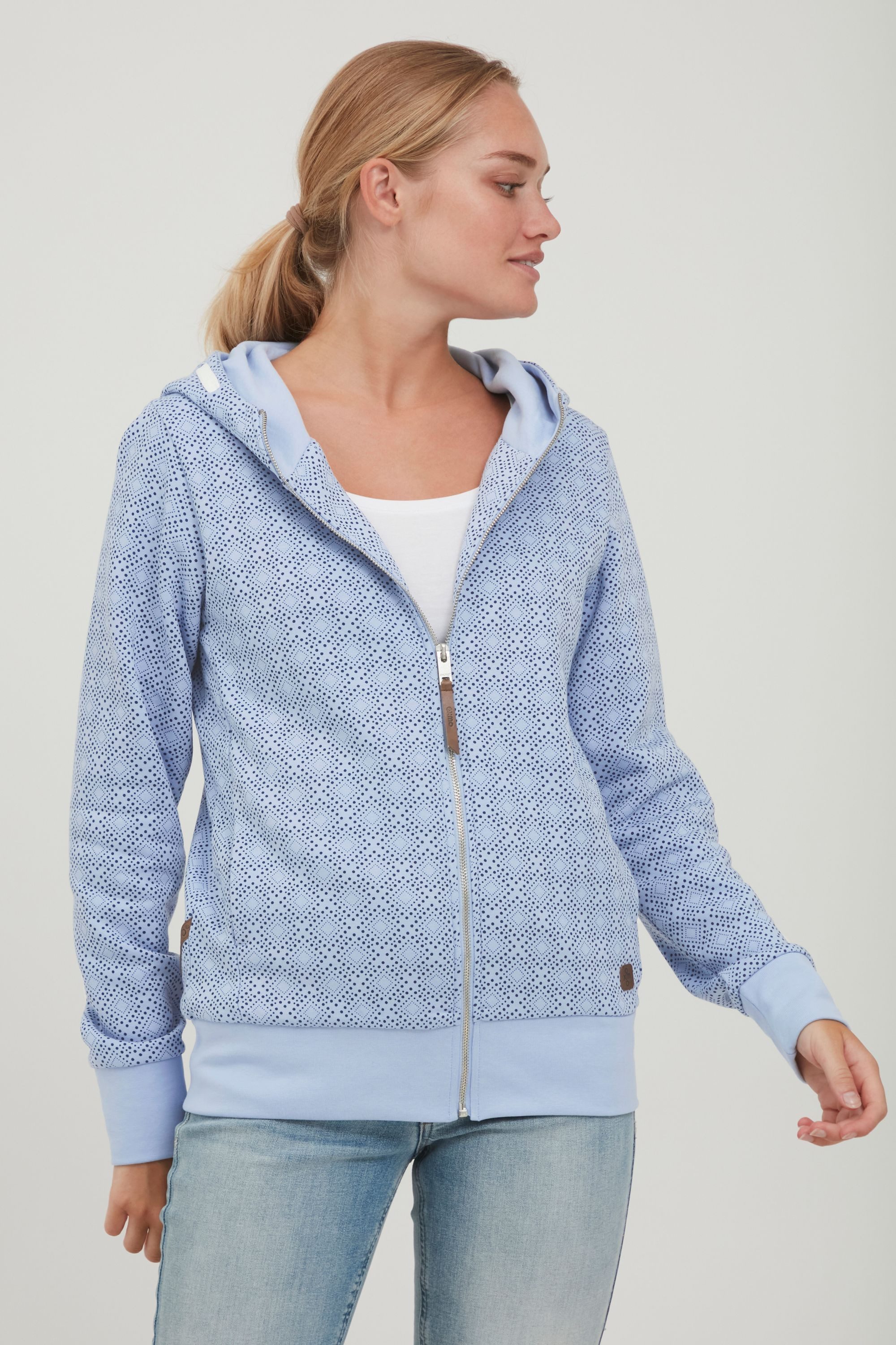 OXMO Kapuzensweatjacke OXVendela Sweatjacke mit Kapuze günstig online kaufen