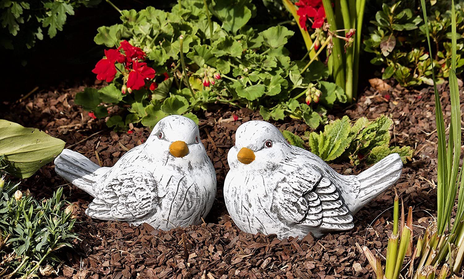 Stone and Style Gartenfigur Frostfeste Steinfiguren 2er-Set Vogel Bert Berta – Bild 5 von 5