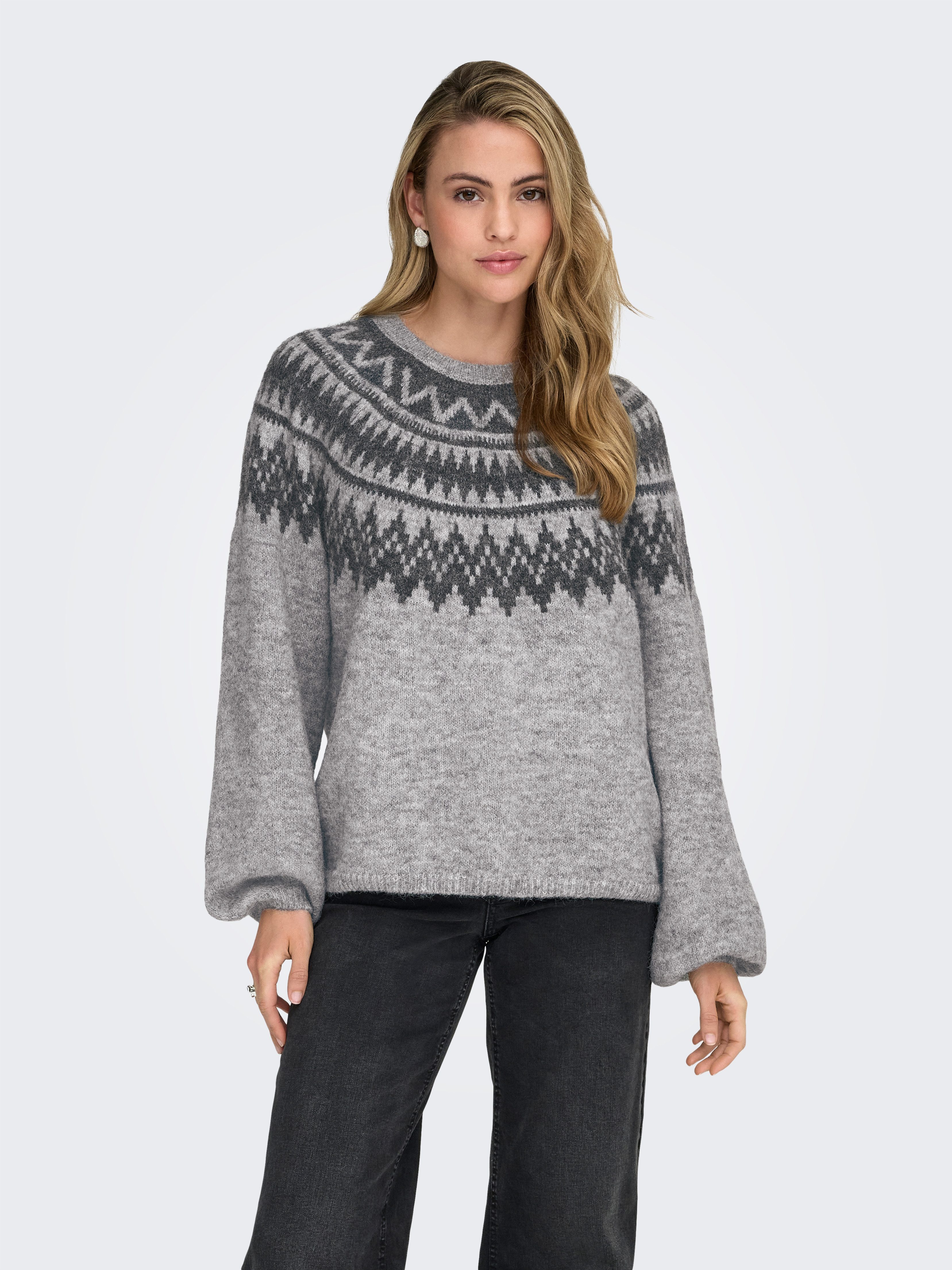ONLY Strickpullover ONLREYKJA LS O-NECK KNT günstig online kaufen