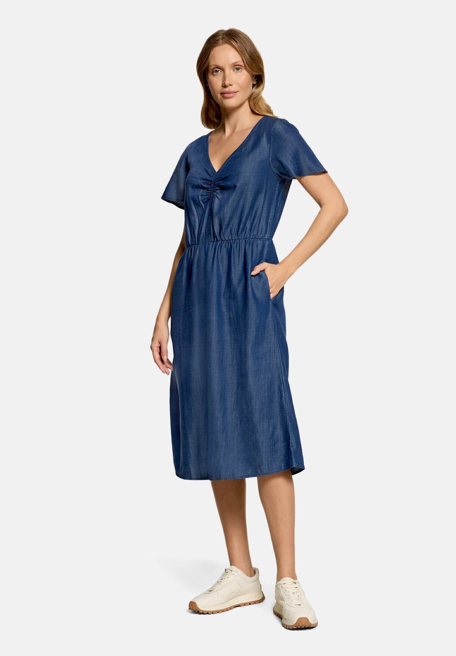 Cartoon Druckkleid Damen mit Flügelärmeln