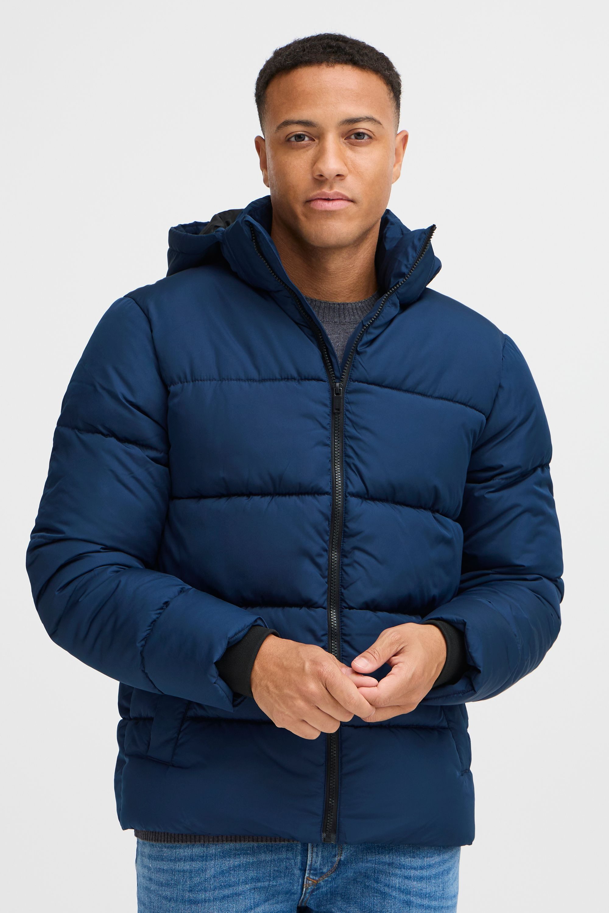 Blend Steppjacke BHZipke Wärmende Basic Winterjacke mit Taschen