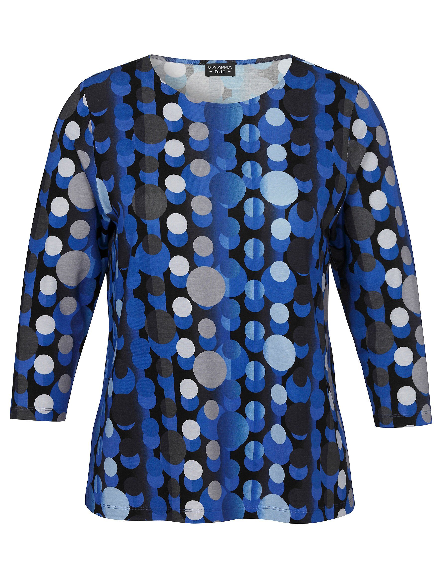 VIA APPIA DUE Print-Shirt mit gepunktetem Muster