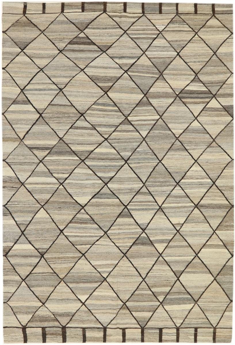 Orientteppich Kelim 205x311 rechteckig, Trading, Berber Design Nain Moderner Orientteppich, Handgewebter Höhe: mm 3