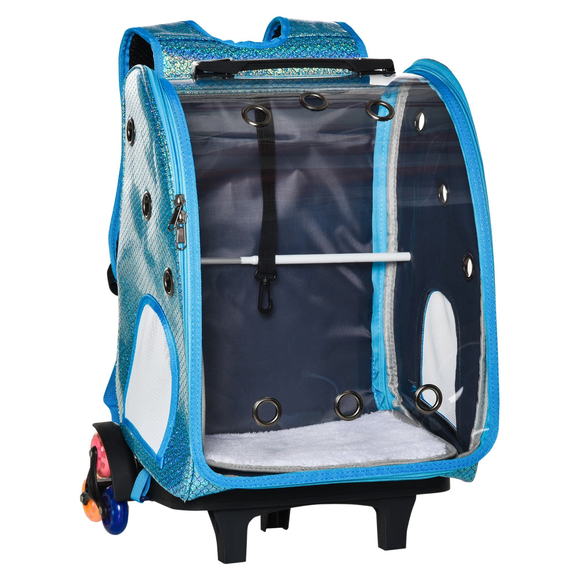PawHut Tiertransportbox Hundetrolley 2 in 1 Rucksack