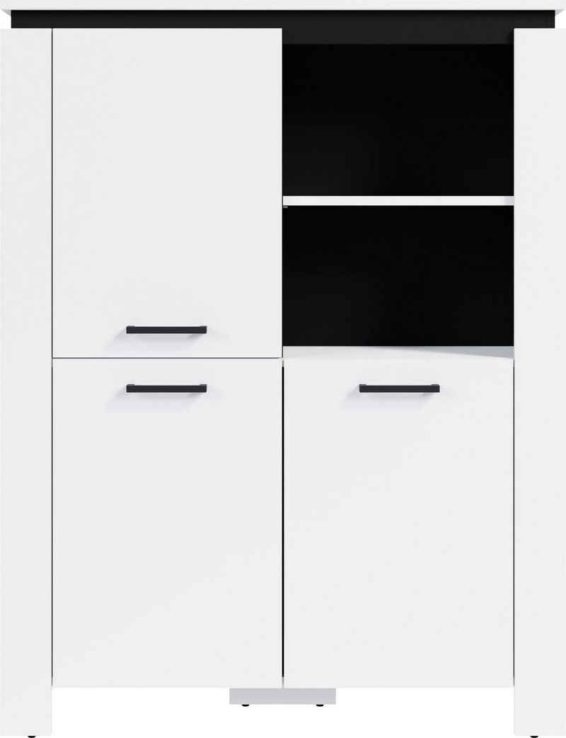 HELA Highboard DENVER, mit Winkelstollen