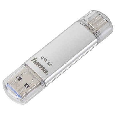 Hama FlashPen "C-Laeta", USB-C, 128GB, 40 MB/s silber (00181073) USB-Stick USB-Stick