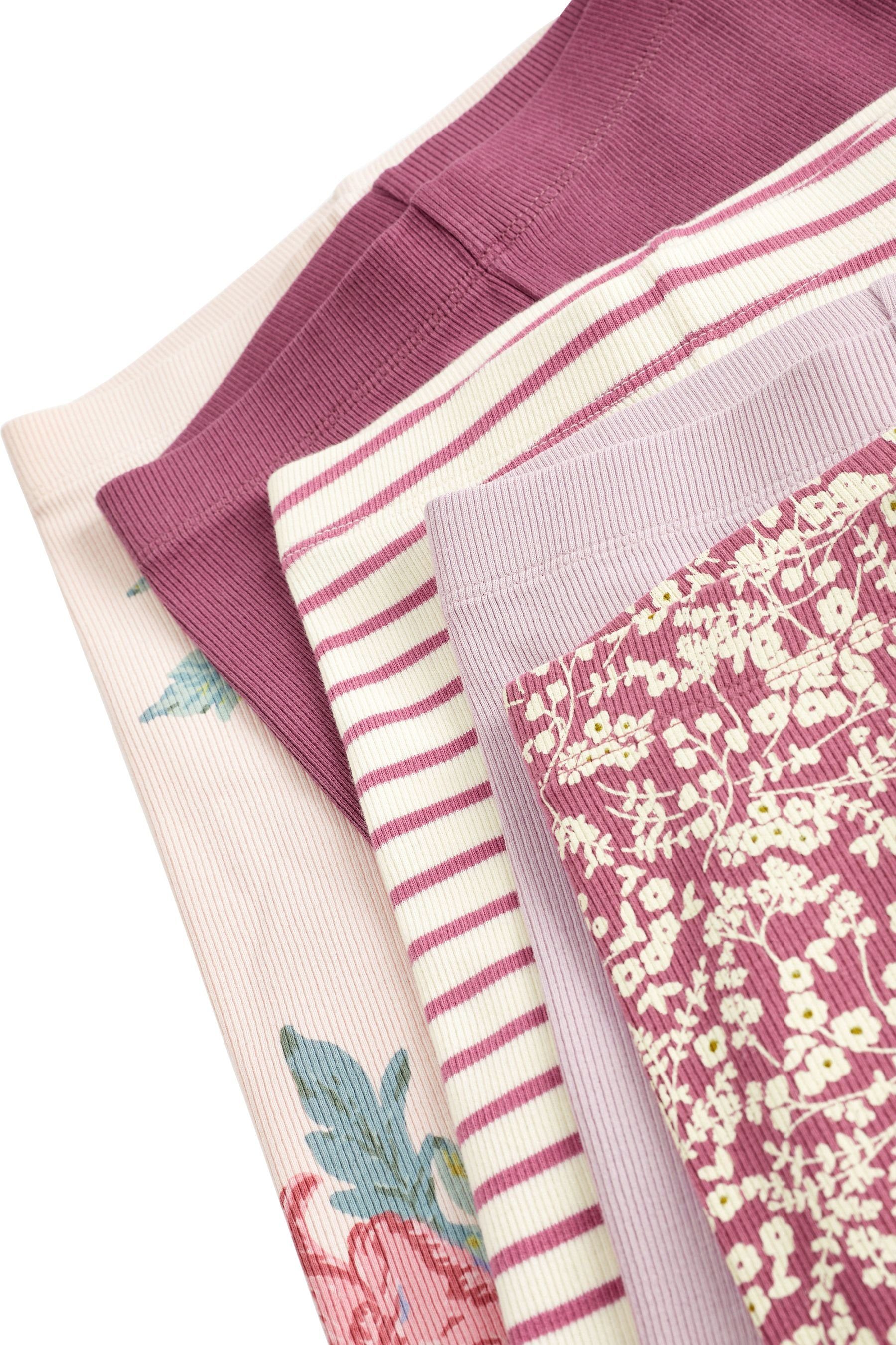 Next Leggings Gerippte Jersey-Leggings im 5er-Pack (5-tlg)