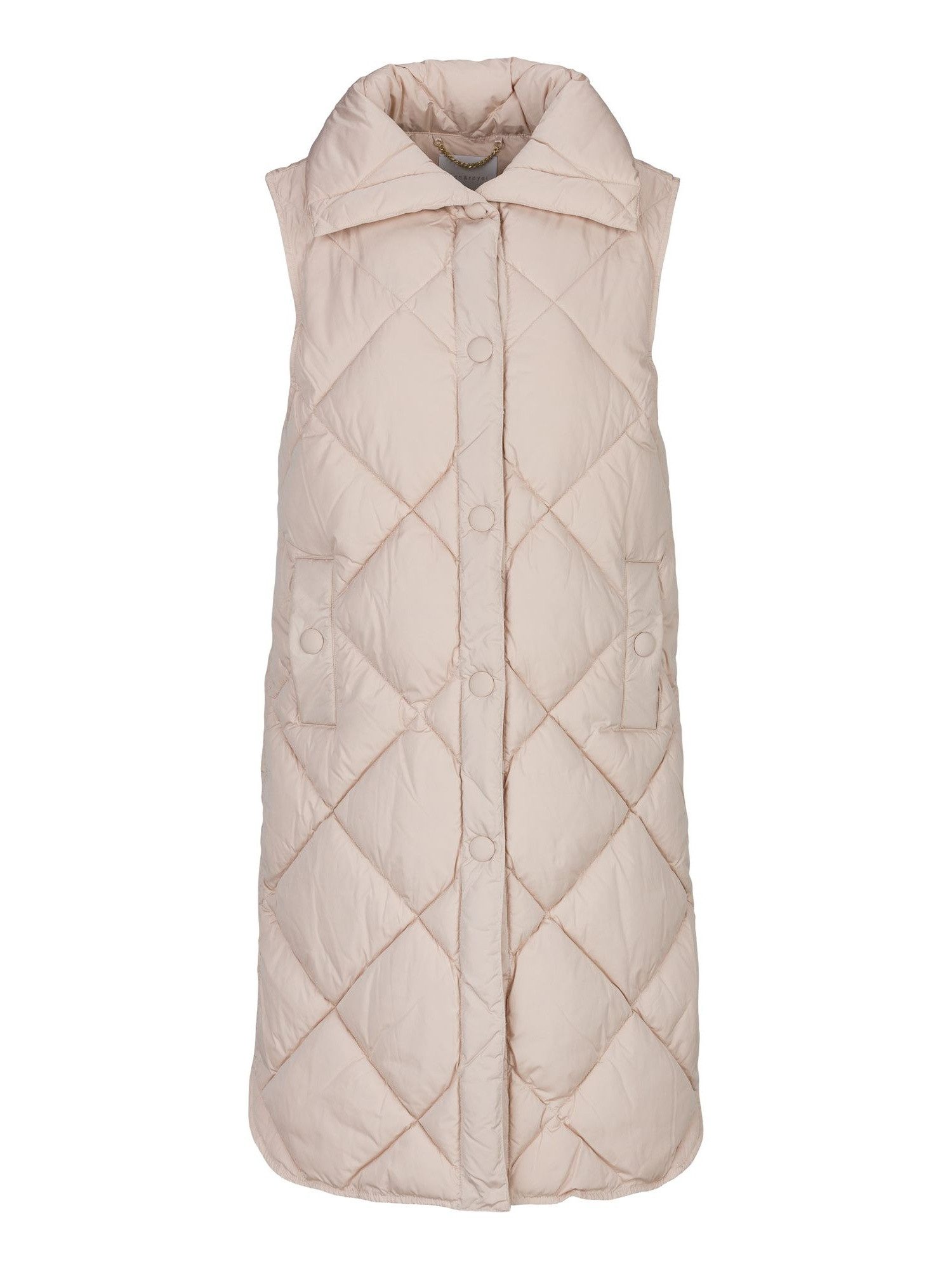 RICHROYAL Steppweste Knielange gesteppte Nylon Weste