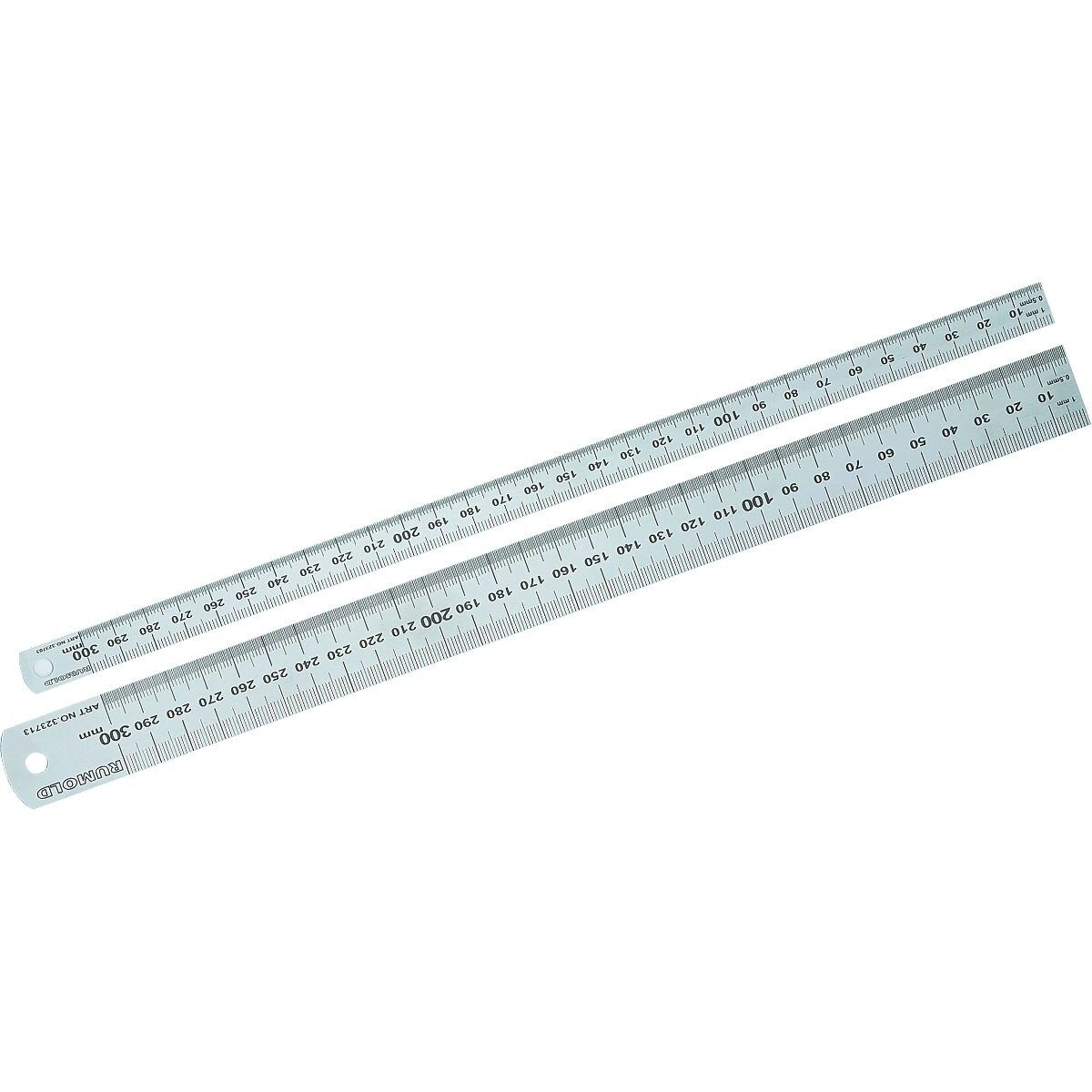 Rumold Lineal Stahllineal 30cm silber rostfreier Edelstahl