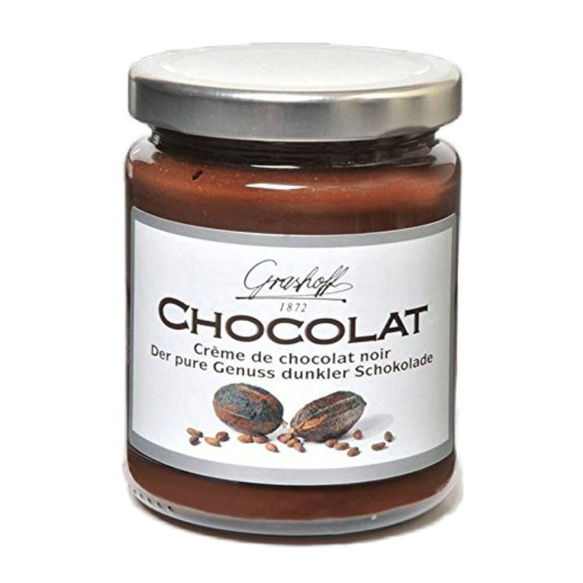 Grashoff Schokoaufstrich, Grashoff Noir belgische dunkle Chocolat der pure Genuss 250g 3er Pack