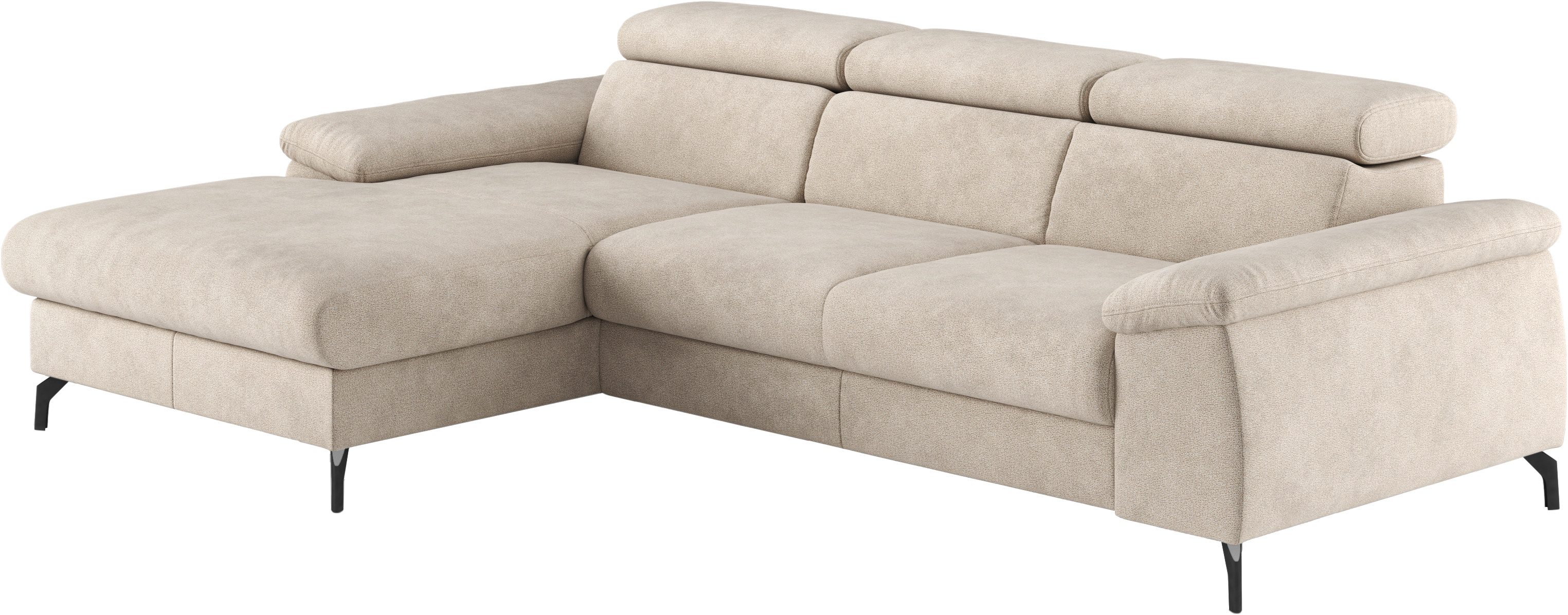 COTTA Ecksofa "Kitty L-Form", mit Kopfteilverstellung, wahlweise mit Bettfu günstig online kaufen