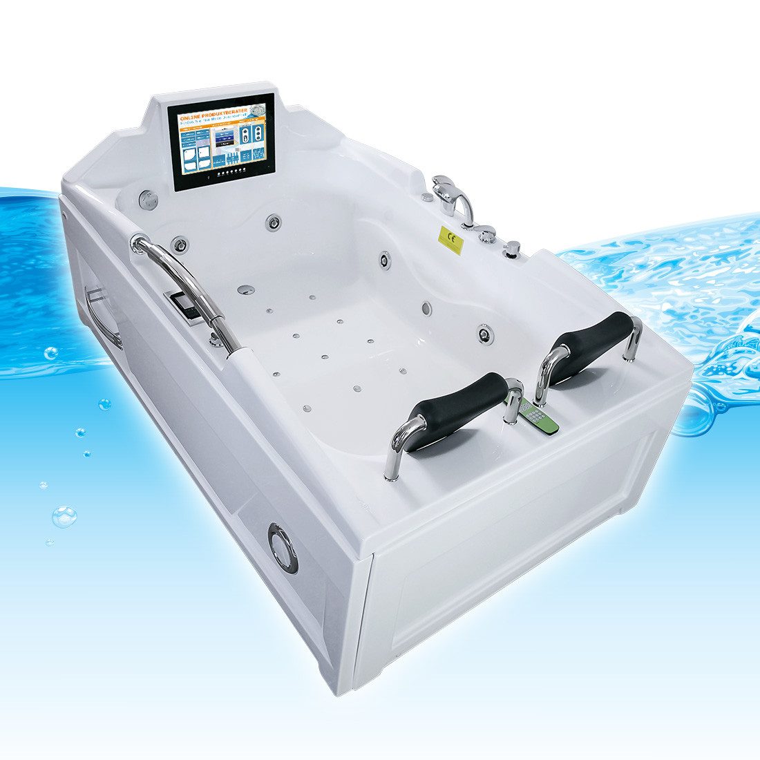 AcquaVapore WhirlpoolBadewanne Whirlpool Pool Wanne Eckwanne mit TV
