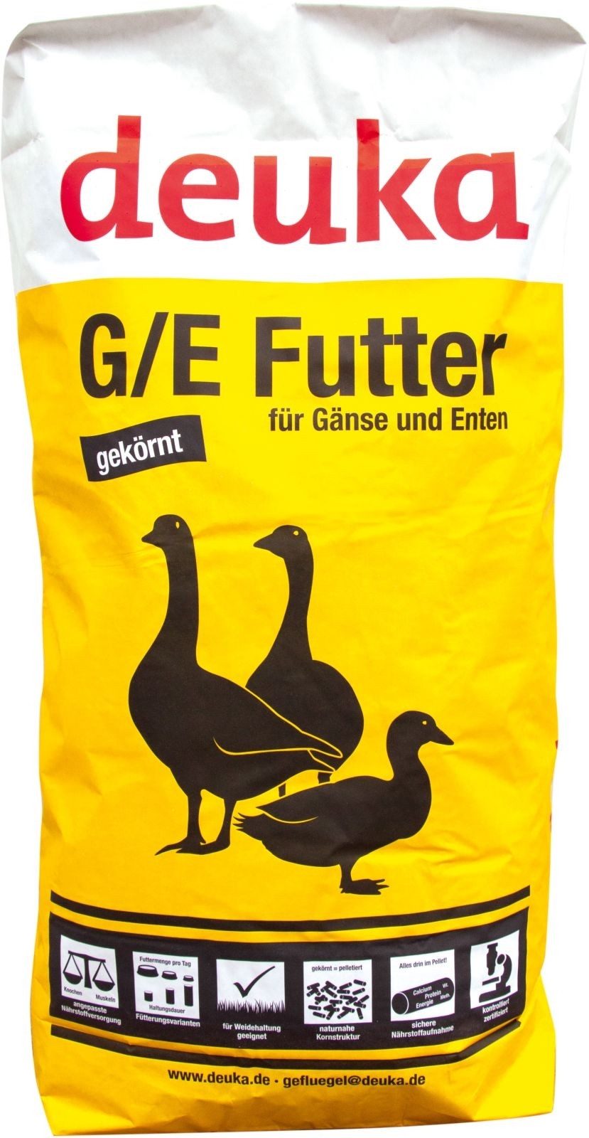 Deuka Gänse-Enten Futter gekörnt G/E Pellets, Hauptfutter für: Gänse, Enten