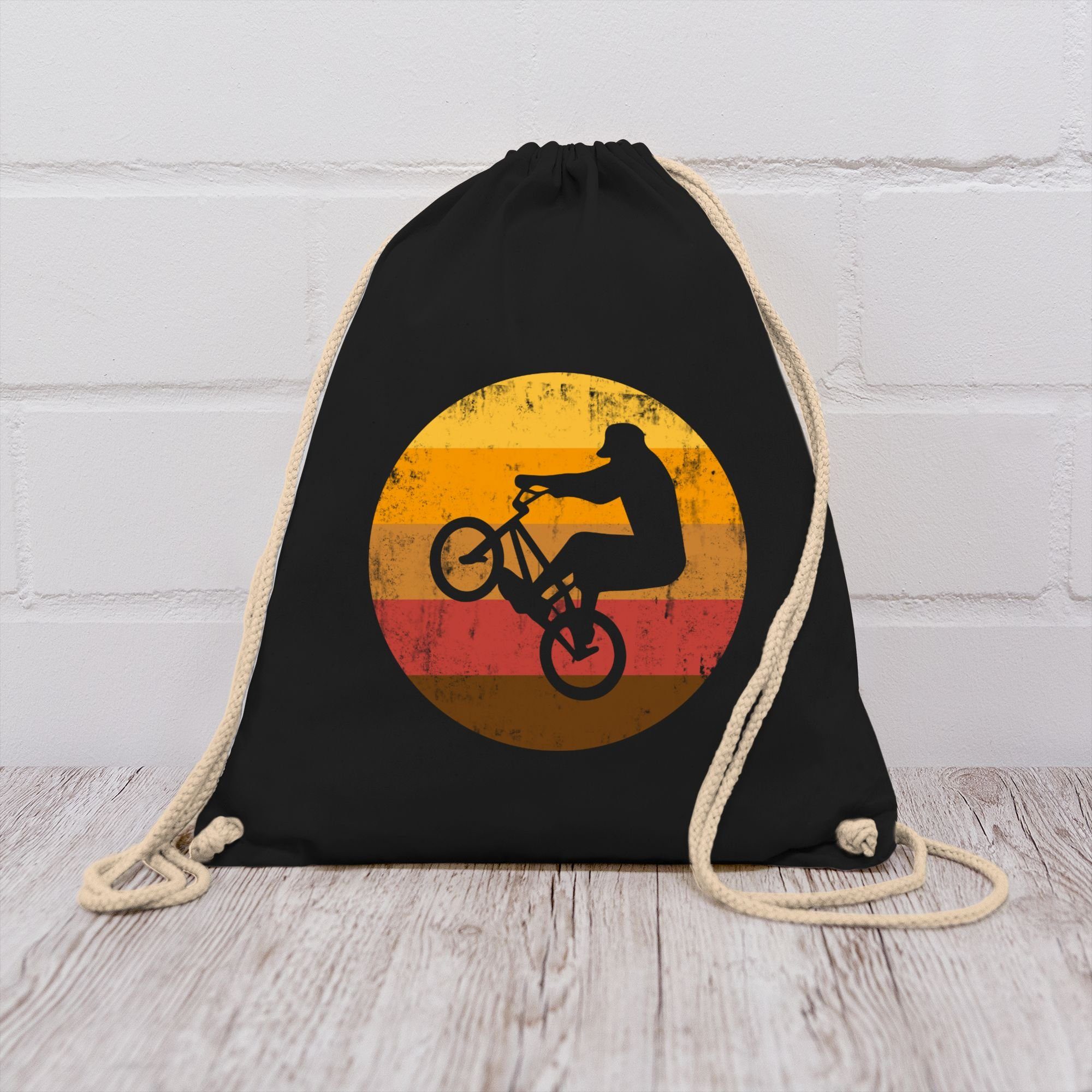 Shirtracer Turnbeutel BMX Jump I Geschenk BMX Fahrer I BMX Fan, Fahrrad Bekleidung Radsport