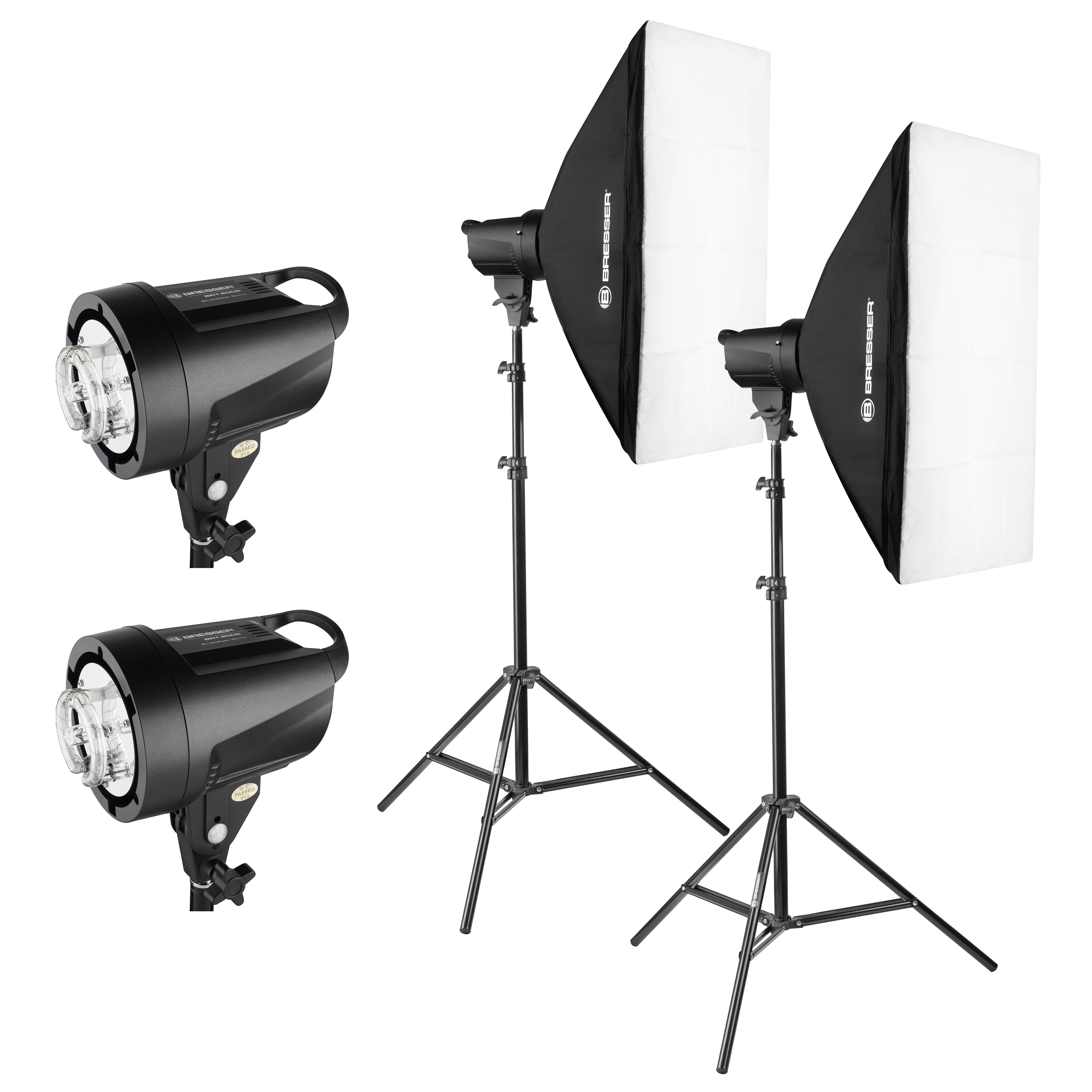BRESSER BRT-200 Studioblitzset 200 Watt Studio-Blitzgerät
