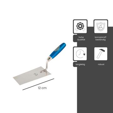 TRUFA Maurerkelle (1-St) Berner Putzkellen rostfrei mit Holzgriff - Stuckateurkelle