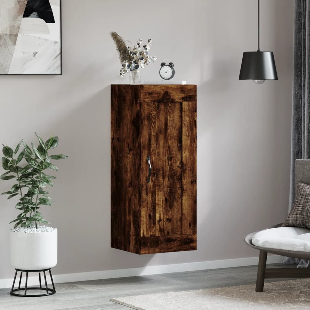 vidaXL Hängeschrank Wandschrank Räuchereiche 34,5x34x90 cm günstig online kaufen
