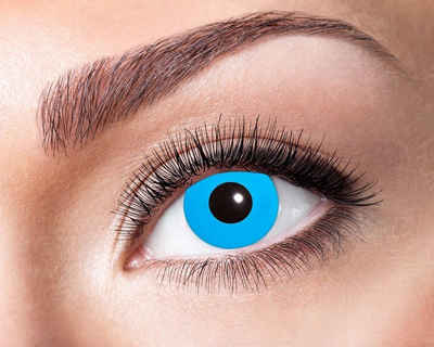 Eyecatcher Motivlinsen Farblinsen - 3-Monats-Kontaktlinsen, m12 - Blue E