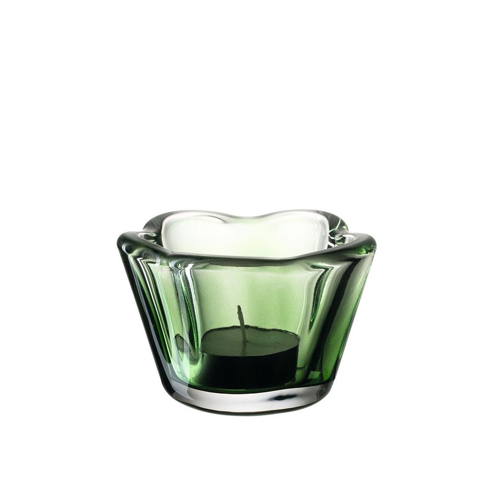 LEONARDO Teelichthalter Tischlicht CASOLARE Grün 6 cm