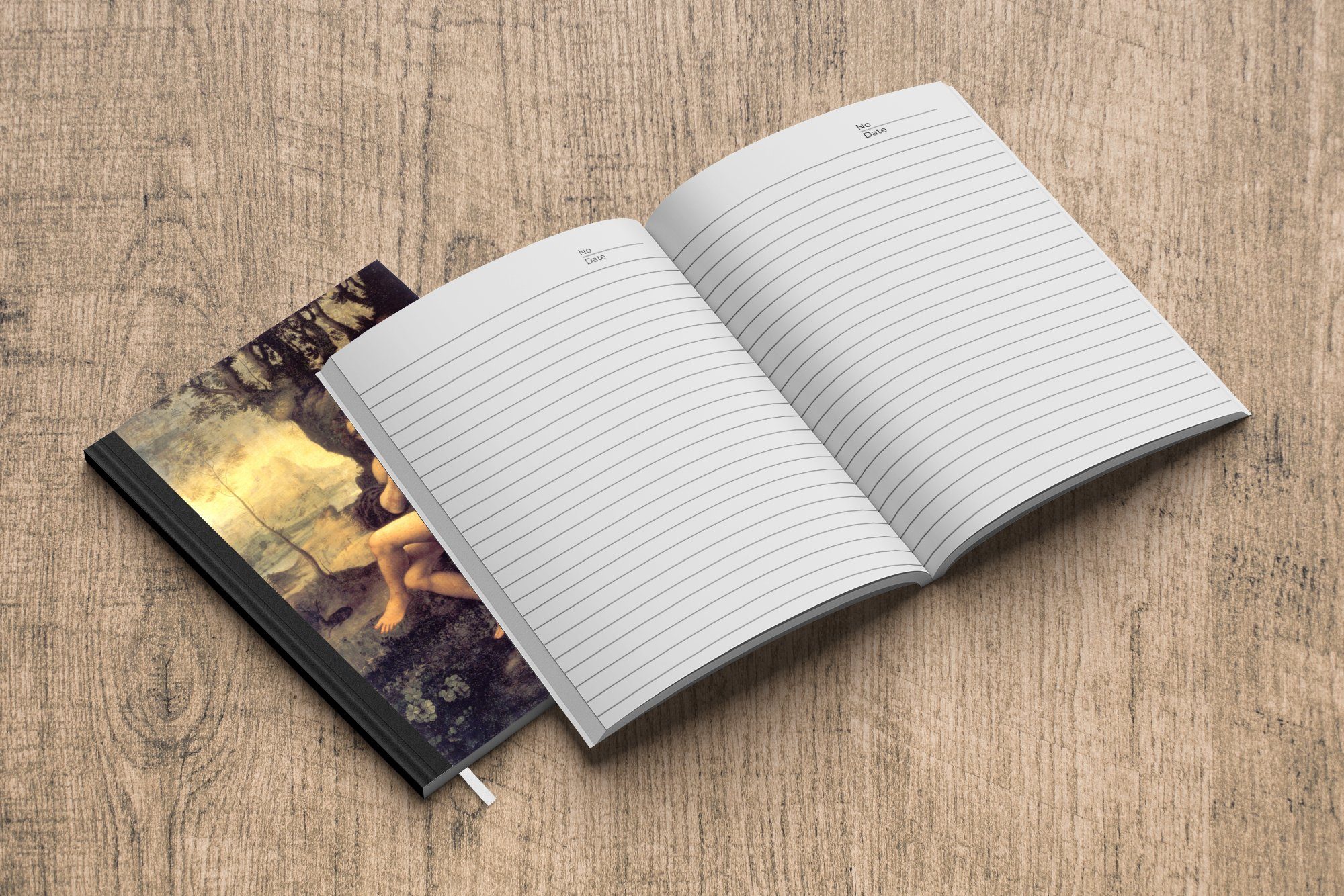 Tagebuch, Leonardo Der Notizbuch in MuchoWow Wüste da Notizheft, Journal, Vinci, 98 Haushaltsbuch - der A5, heilige Seiten, Johannes Merkzettel,