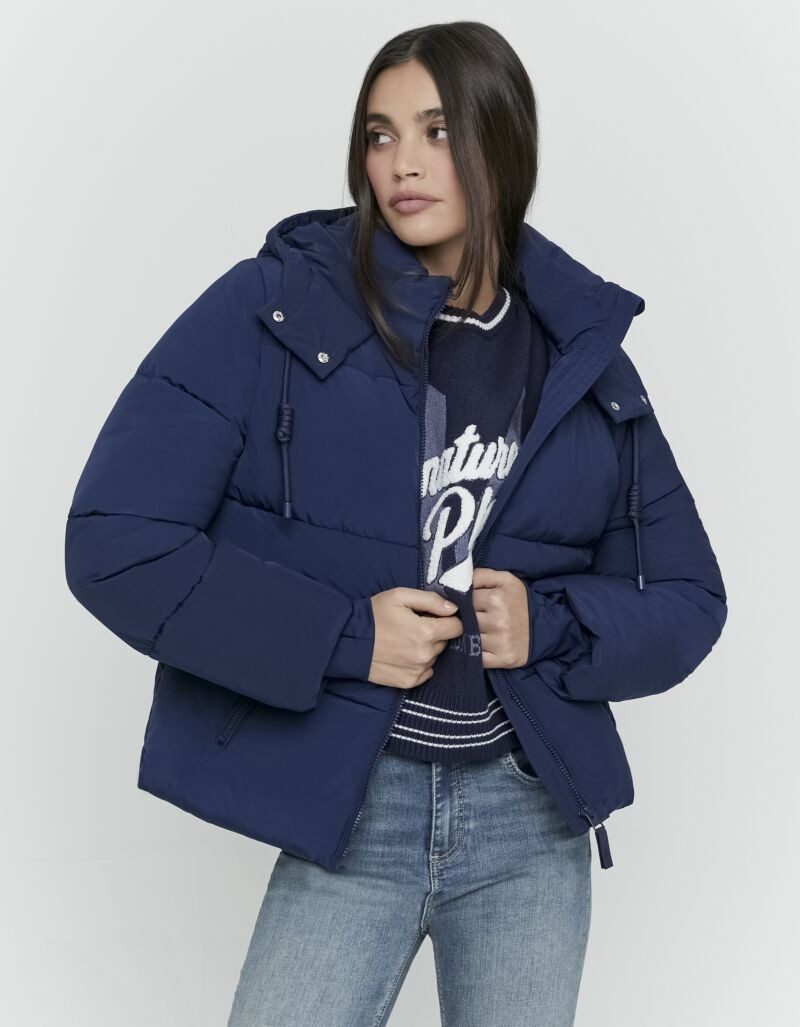 Tally Weijl Steppjacke SJAPETASICS mit Kapuze und Kordelzug, Reißverschlusstaschen