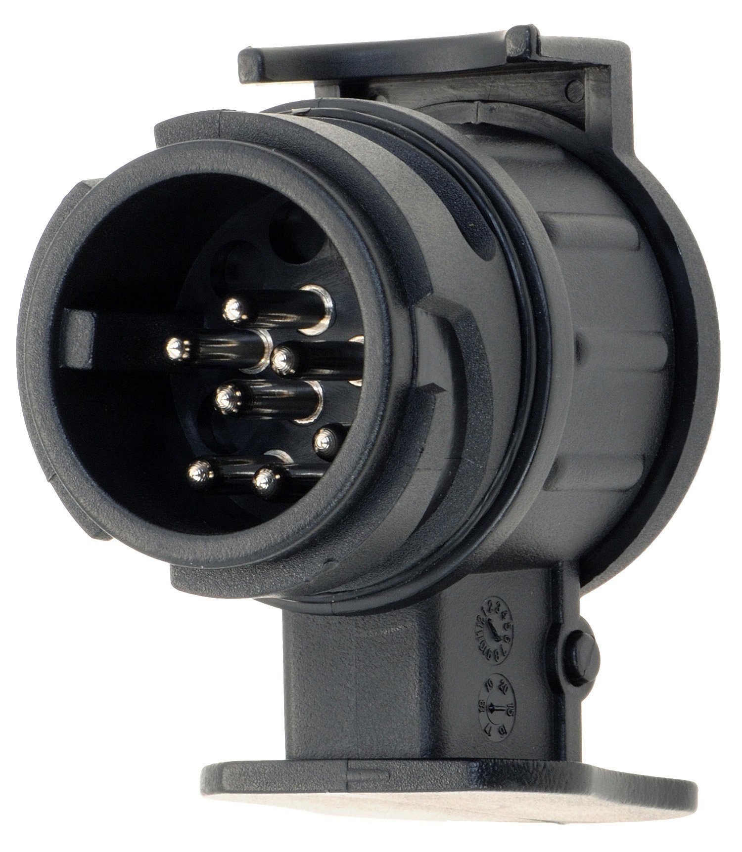 valonic valonic - KFZ Adapter 13 auf 7 pol Anhänger-Adapter 13pol zu 7pol, Auto zu Hänger - Adapter kurz für Pkw, Kfz und LKW, Adapterstück