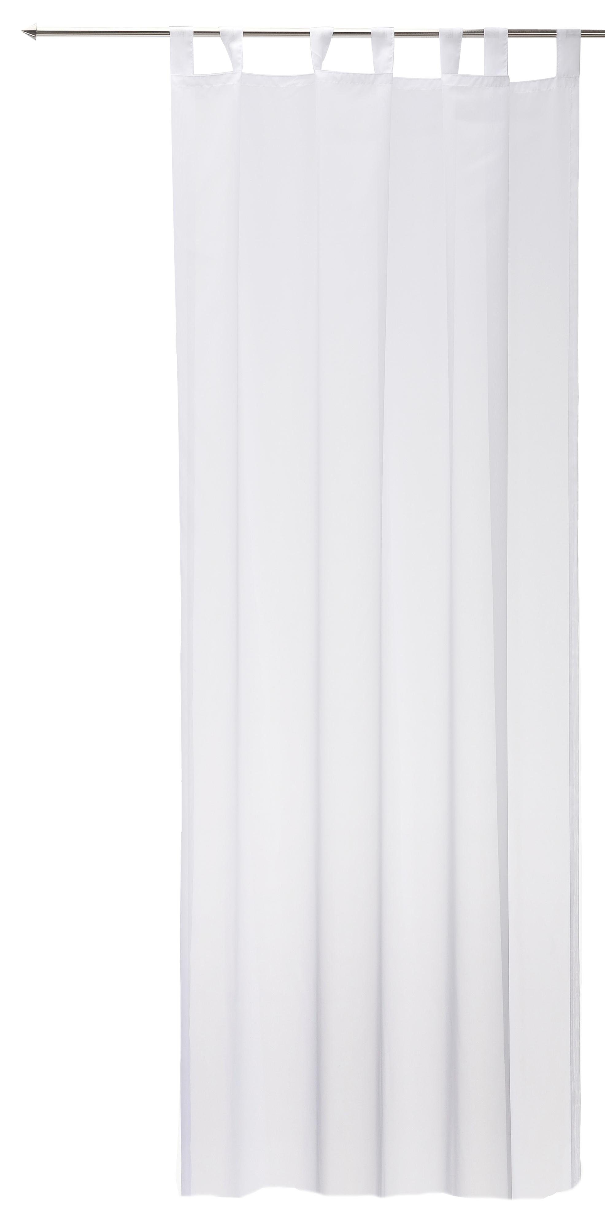 Haus und Deko Gardine Voile Dekoschal Skylight Gardine transparent Vorhang weiß Kräuselband (1 St), Schlaufen, transparent, Polyester
