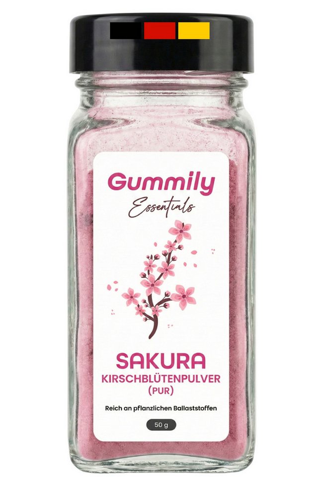 Gummily® Sakura Pulver - reich an Anthocyanen & Flavonoid Pulver, 50 g