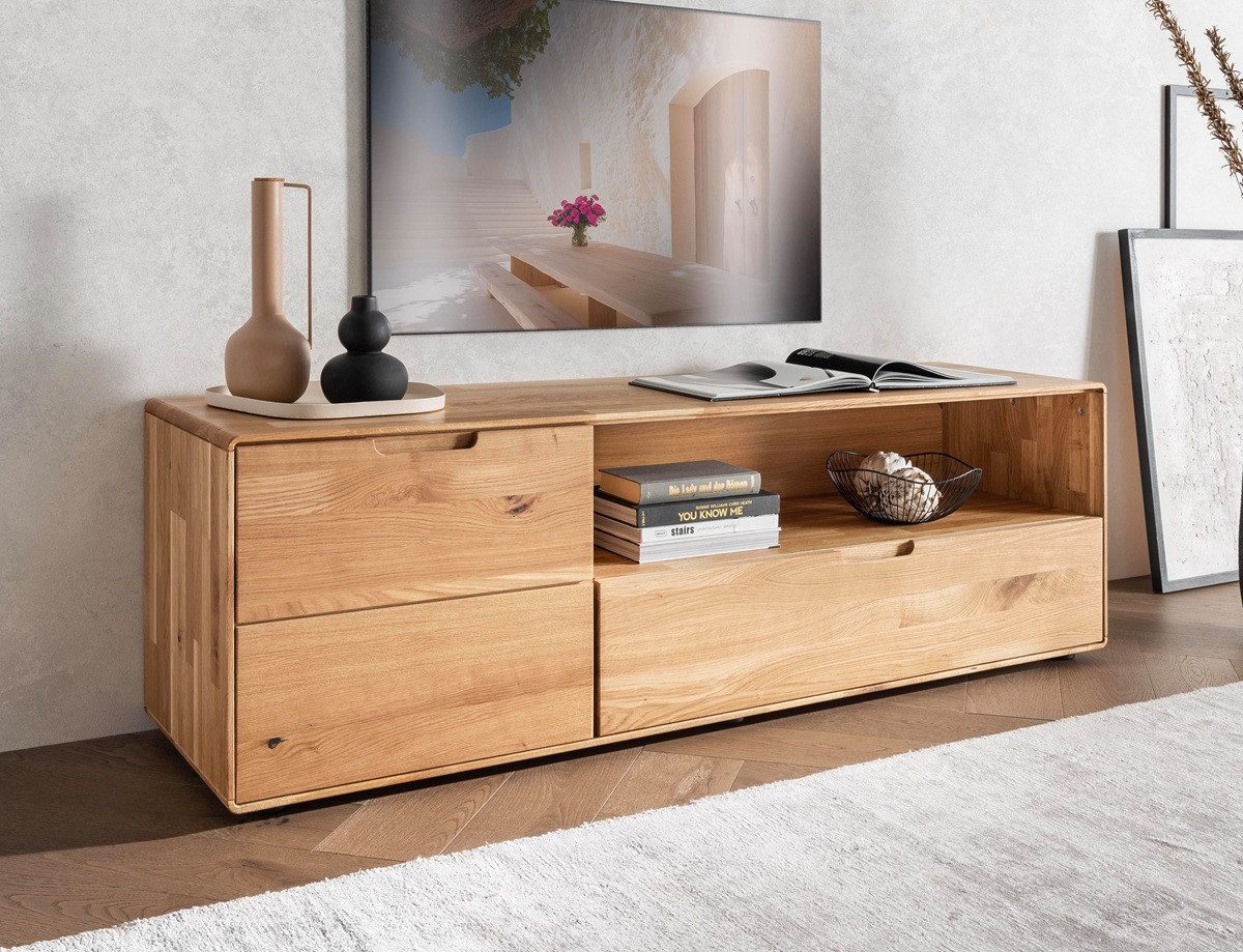 Main Möbel TV-Schrank TV Board 149x47cm "Kent" Wildeiche massiv