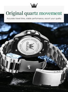 Tidy Quarzuhr Quartz 5885 Edelstahl Uhr für Männer modisch und leger