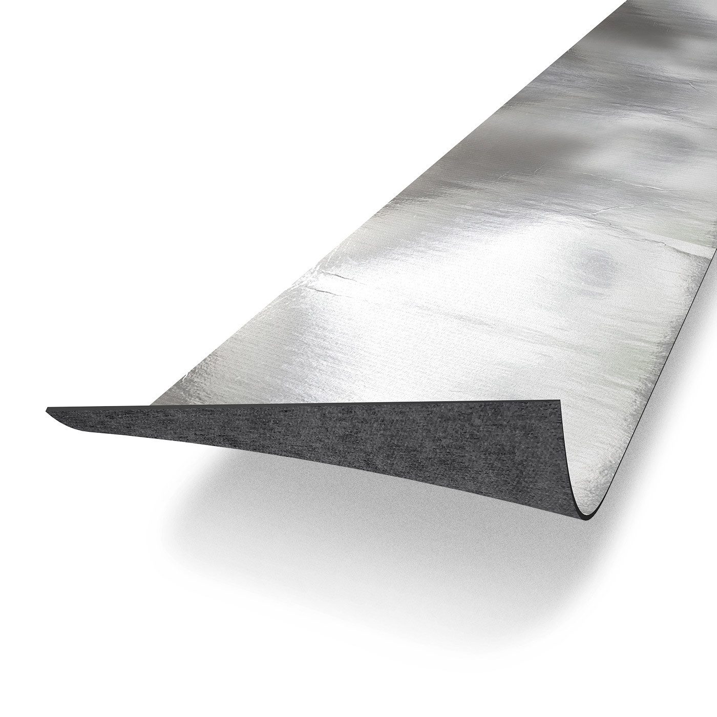 Bodenglück Trittschalldämmfolie Premium Acoustic, 2,00 mm Stärke, Trittschall Schutz, Perfekte Gehschalldämmung für Laminat und Natur-Parkett, mit Stoff & Alu-Beschichtung, Paketpreis für 8m²