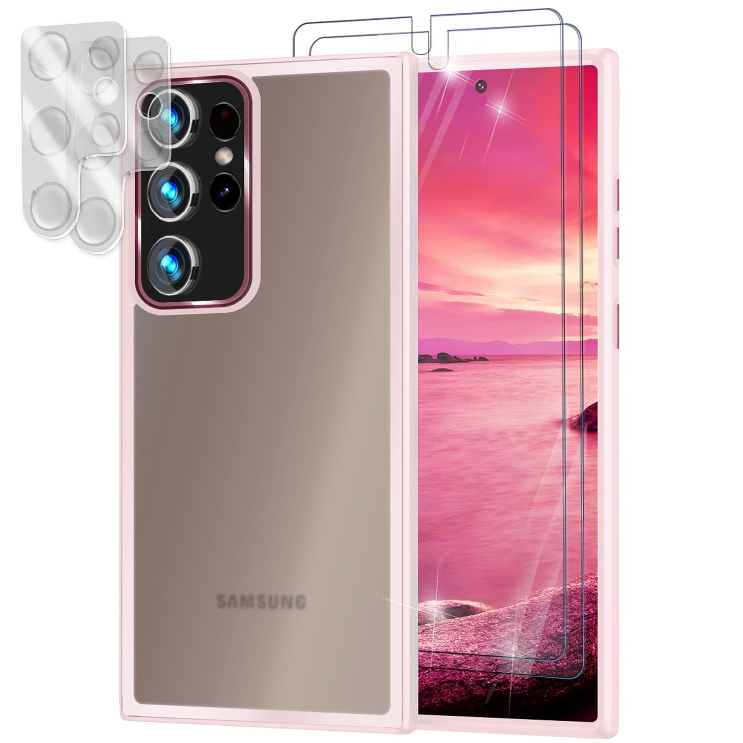 Nalia Smartphone-Hülle Samsung Galaxy S23 Ultra, Hybrid Hülle Semi