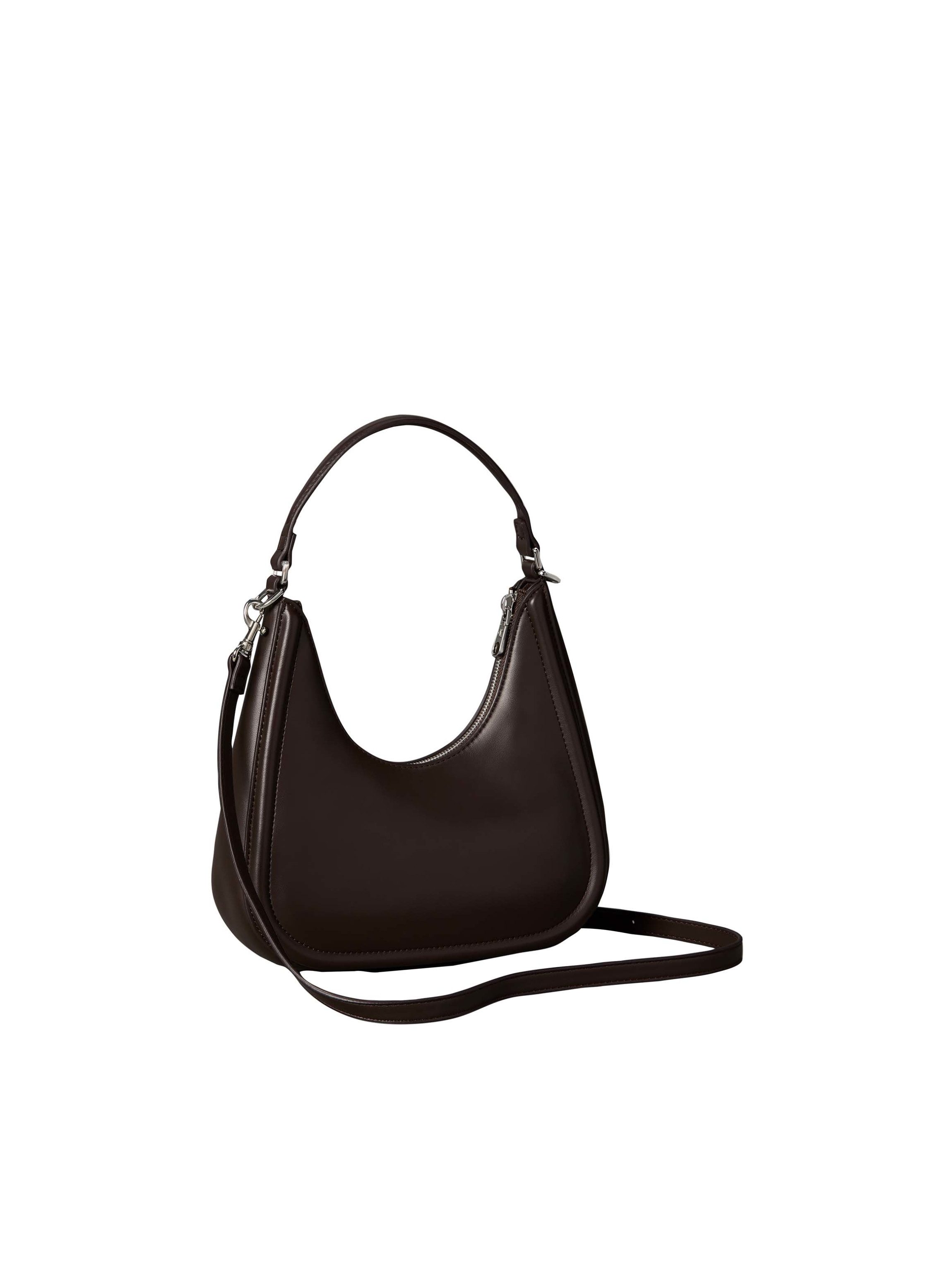 Calvin Klein Hobo BOLD CK SMALL CRESCENT BAG, Mini Bag, Henkeltasche mit Schulterriemen und CK-Logo