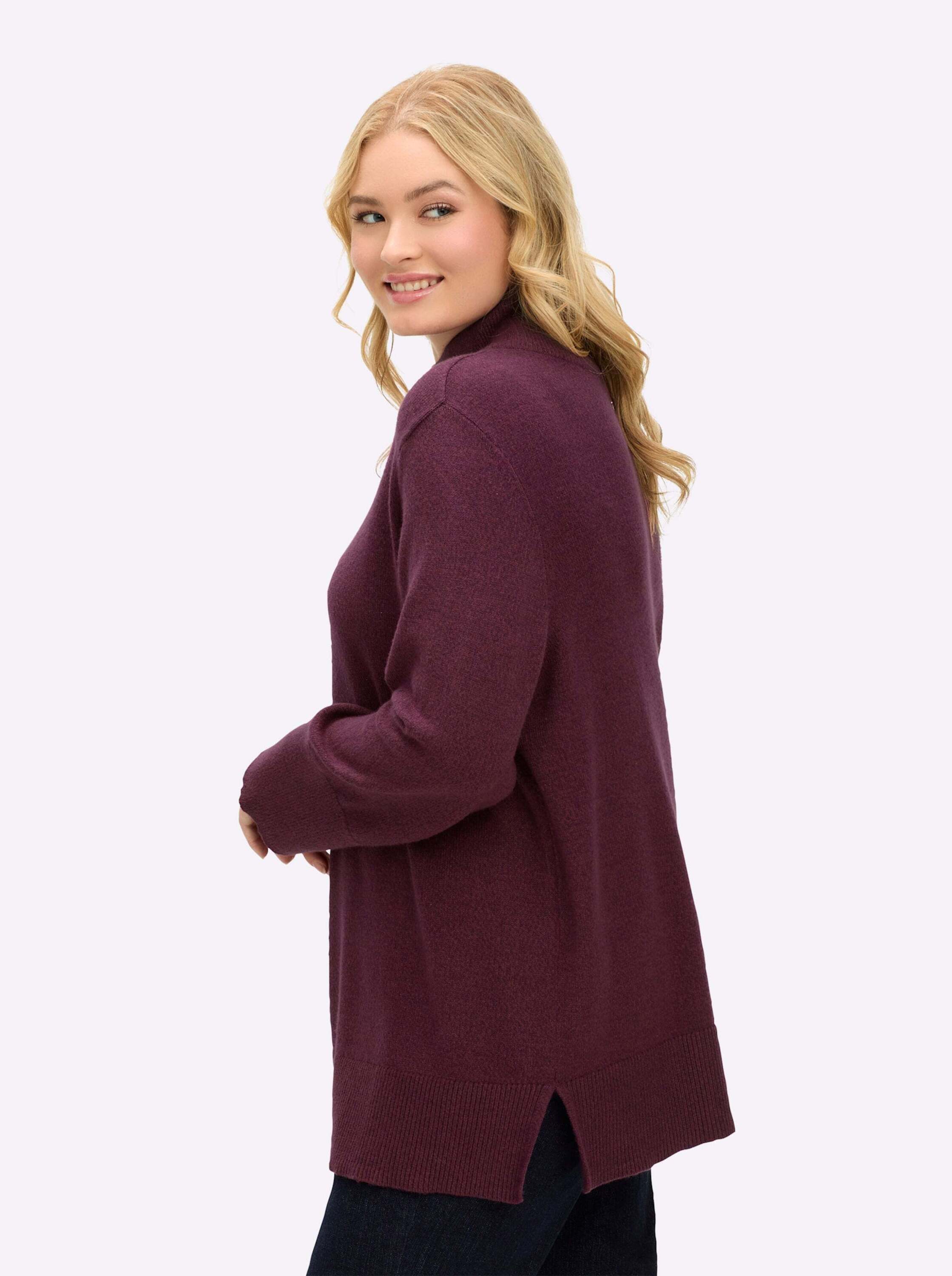 Sheego Strickpullover Pullover Langarm Jersey