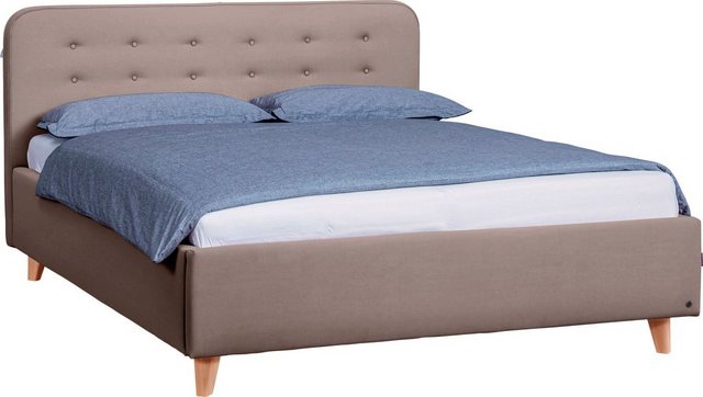 TOM TAILOR HOME Polsterbett NORDIC BED, mit Knopfheftung im Kopfteil, Füße günstig online kaufen