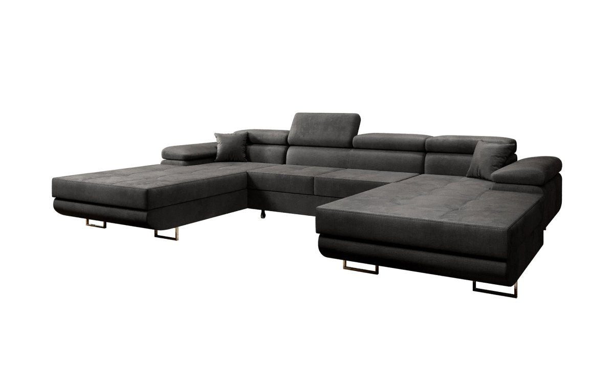 Luxusbetten24 Schlafsofa Designer Sofa Calvera U, günstig online kaufen